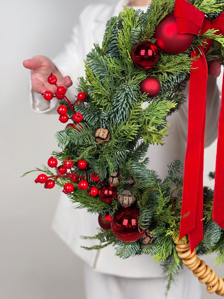НОВОГОДНИЙ ВЕНОК В РУССКОМ СТИЛЕ